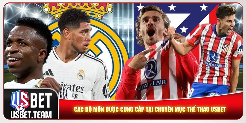 Các bộ môn được cung cấp tại chuyên mục thể thao Usbet