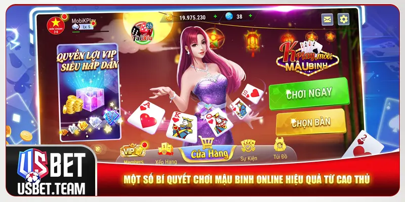 Một số bí quyết chơi Mậu Binh online hiệu quả từ cao thủ 